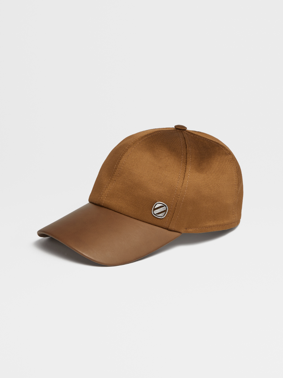 浅棕色棉及大麻混纺材质 Z 字复古标识棒球帽